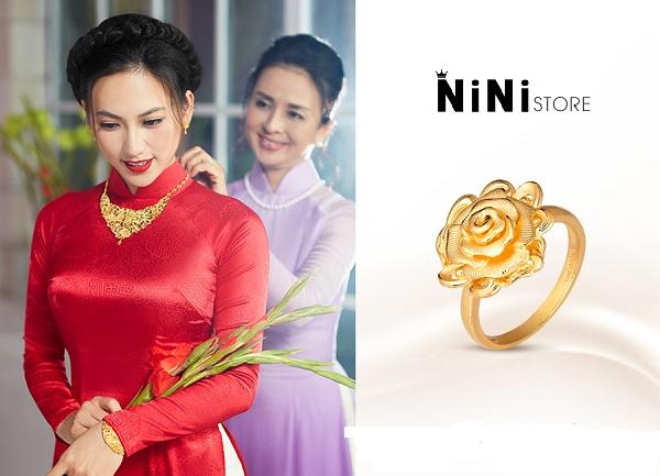 Bộ trang sức vàng cưới 24k giá bao nhiêu 2023 - NiNiStore