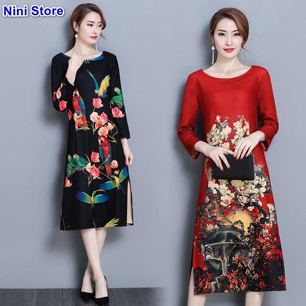 Đầm sườn xám xinh đẹp váy cách tân mẫu cách điệu  Shopee Việt Nam