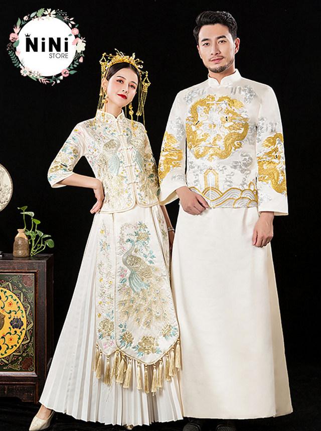 33 Mẫu Áo khỏa  Váy Cưới Trung Quốc Đẹp Hiện Đại Mới Nhất  Mimosa