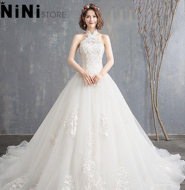 10 Váy cưới cho cô dâu tóc ngắn - Đẹp siệu cực dễ thương 2023 - NiNiStore