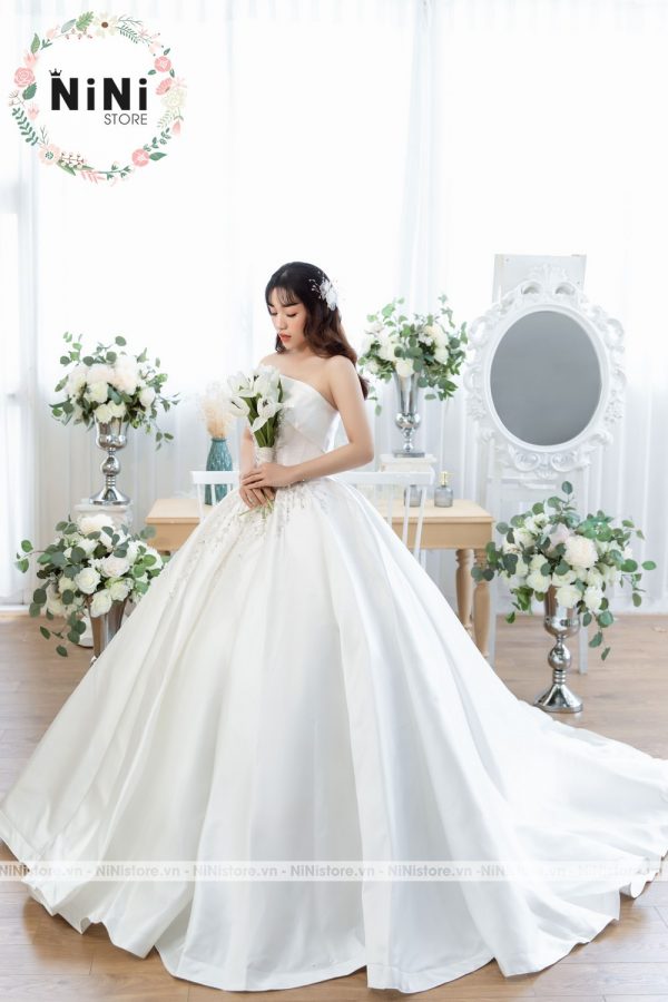 TOP các loại vải may váy cưới SANG  XỊN  MỊN dành cho cô dâu