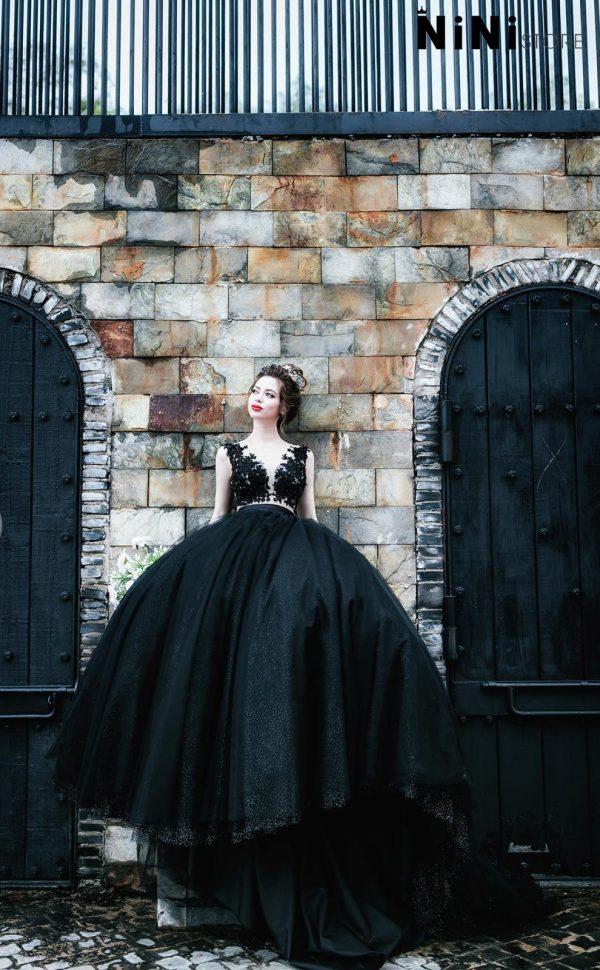 Váy cưới màu đen - sự lựa chọn của nàng dâu cá tính - Tài Lộc Wedding