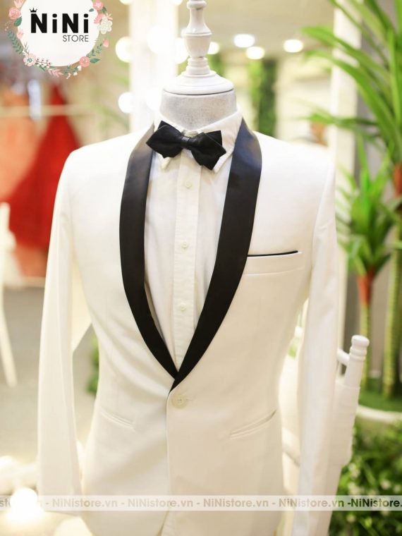 Áo vest cưới nam màu đen 6 nút Hàn Quốc ấn tượng  Best Wedding