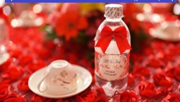 Top 10 mẫu thiết kế nhãn chai nước suối đám cưới đẹp nhất hiện nay